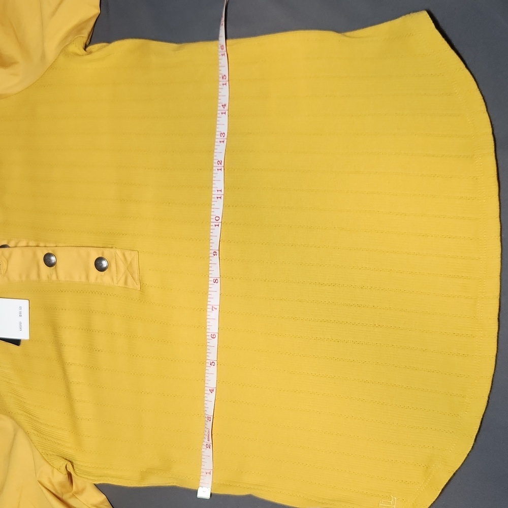 Lauren Ralph Lauren Mustard Button-Down Top - Picture 8 of 8